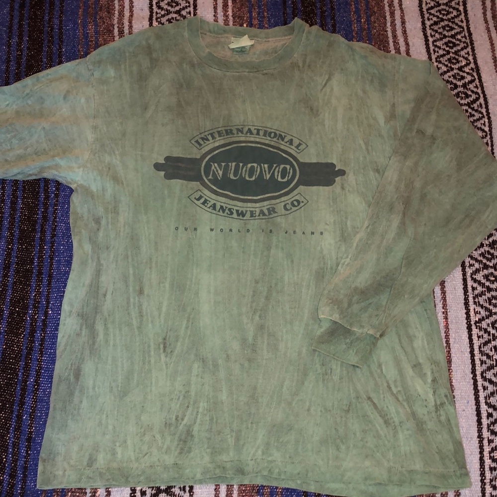 Vintage 90s Nuovo Jeanswear Company Longsleeve Tee Shirt